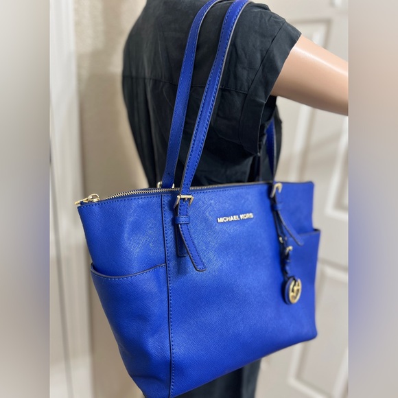 Michael Kors Blue Tote Bag - Picture 4 of 14